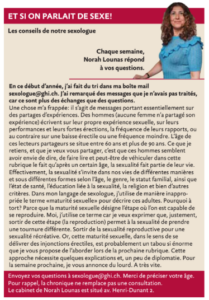 les conseils de notre sexologue